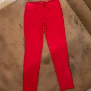 Red jeans